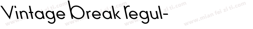 Vintage Break Regul字体转换